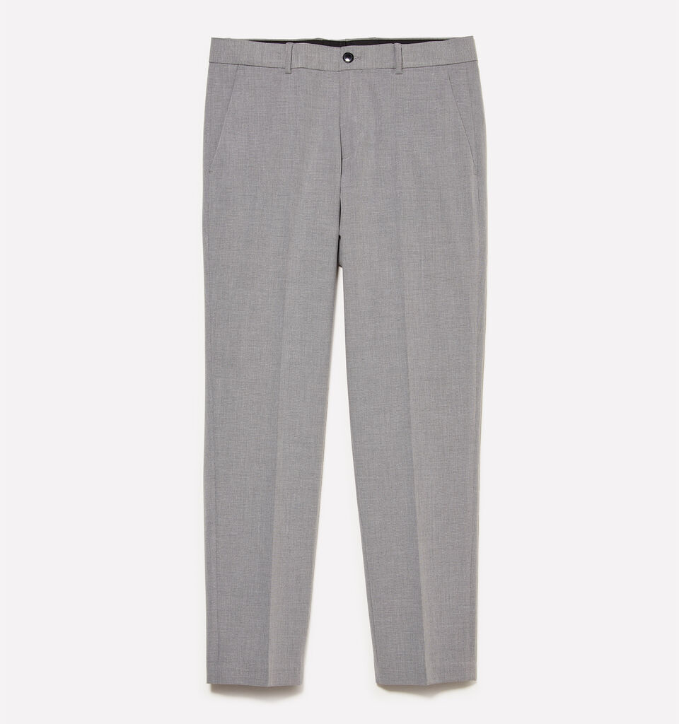 Light gray chinos - men's slim fit trousers - Gray | Sisley image number 1